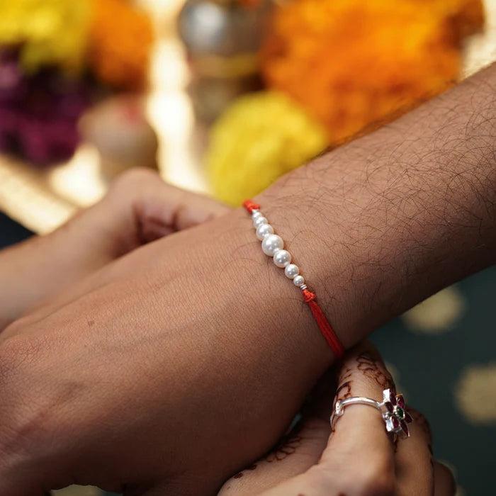 Pearls rakhi