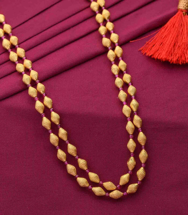 Gold balls necklace