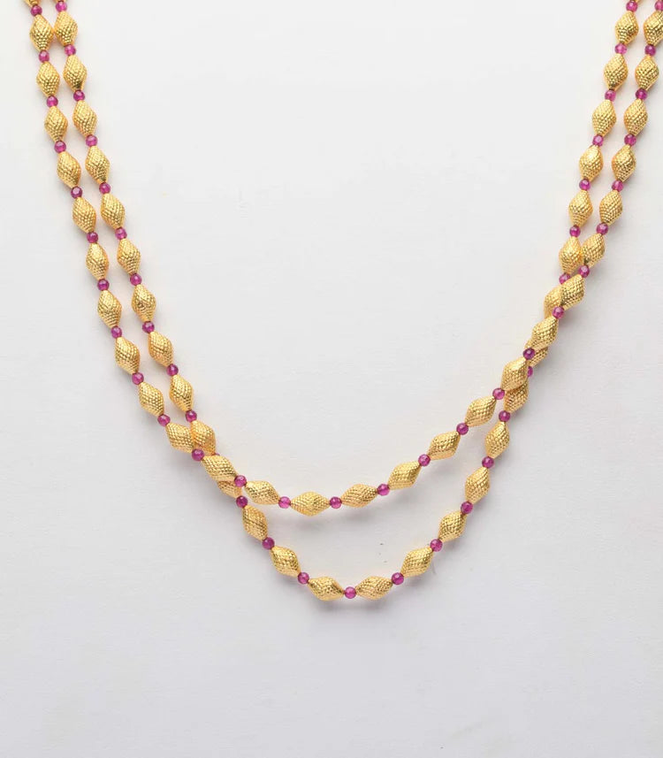 Gold balls necklace