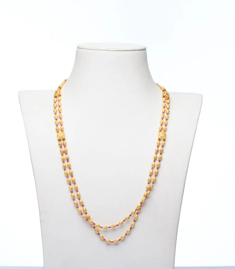 Gold balls necklace