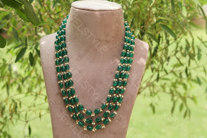 Green emrold necklace