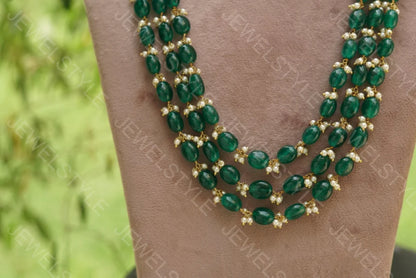 Green emrold necklace