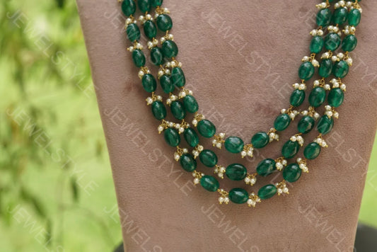 Green emrold necklace