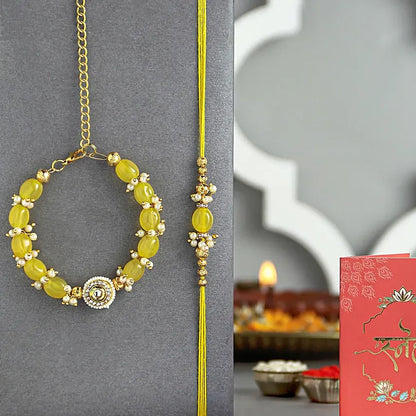 Pearls rakhi