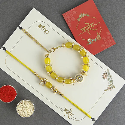 Pearls rakhi