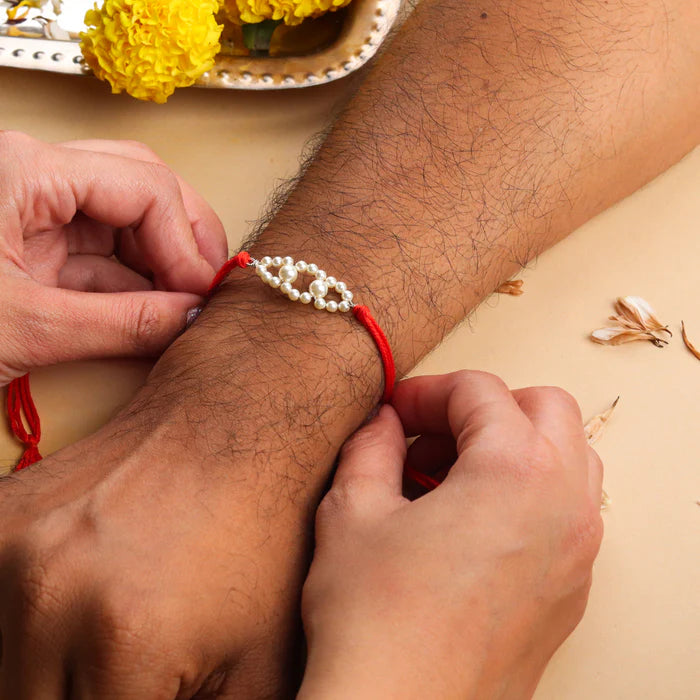 Pearls rakhi
