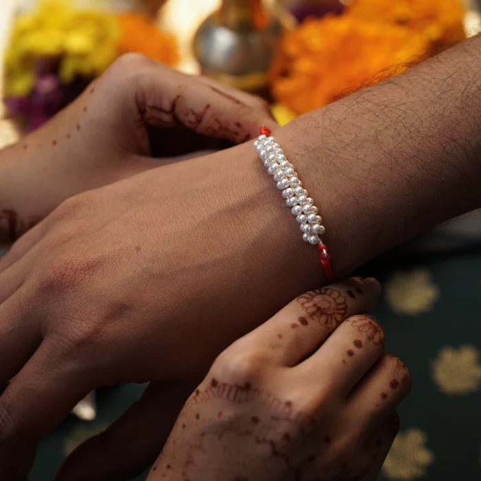 Pearls rakhi