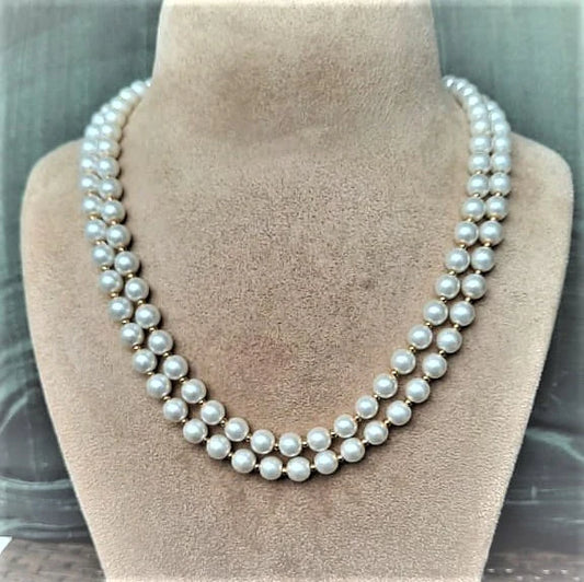 Shell pearls necklace