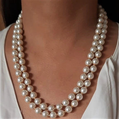 Shell pearls necklace
