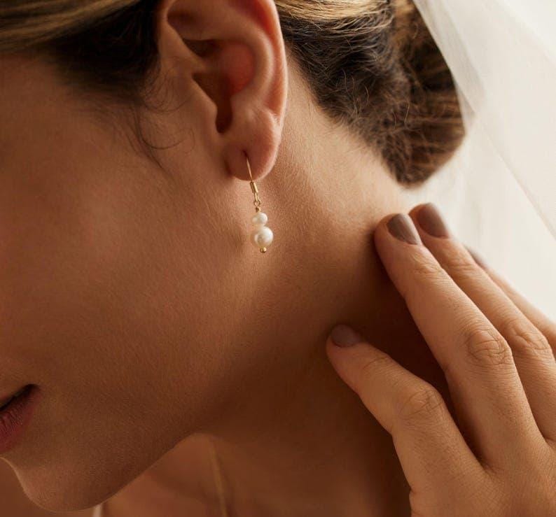 Beautiful pearl earrings