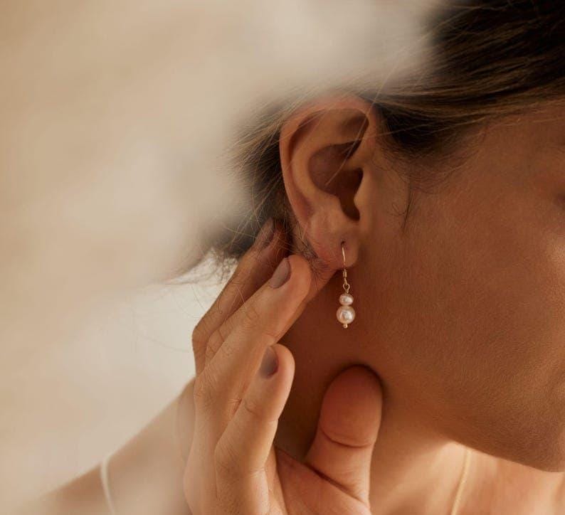 Beautiful pearl earrings